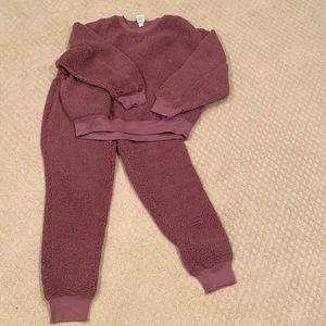 Victoria’s Secret Sherpa Jogger & Sweatshirt